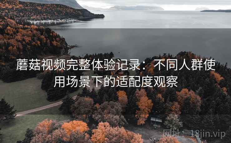蘑菇视频完整体验记录：不同人群使用场景下的适配度观察