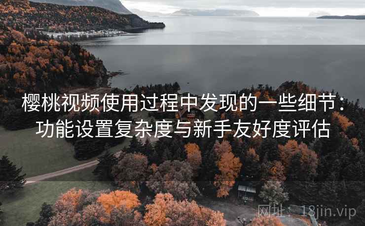 樱桃视频使用过程中发现的一些细节：功能设置复杂度与新手友好度评估