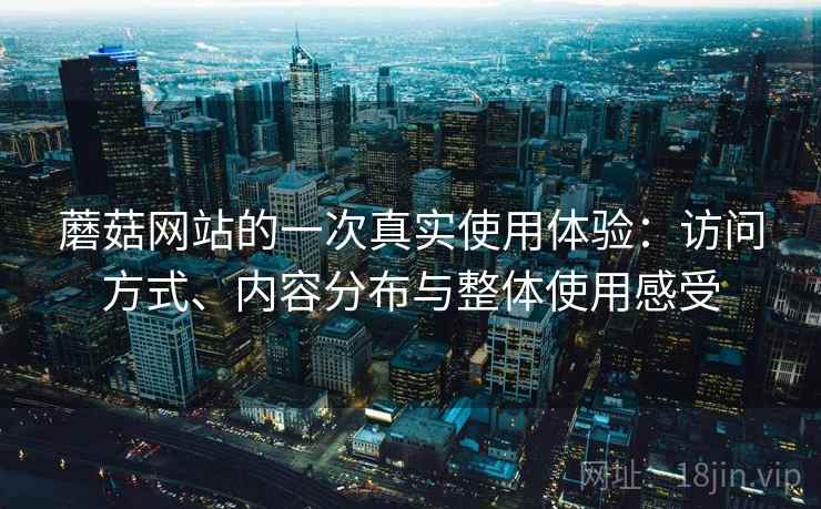蘑菇网站的一次真实使用体验：访问方式、内容分布与整体使用感受