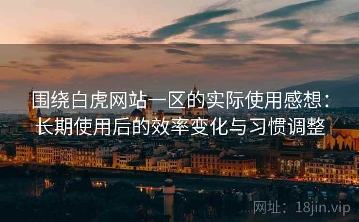 围绕白虎网站一区的实际使用感想：长期使用后的效率变化与习惯调整