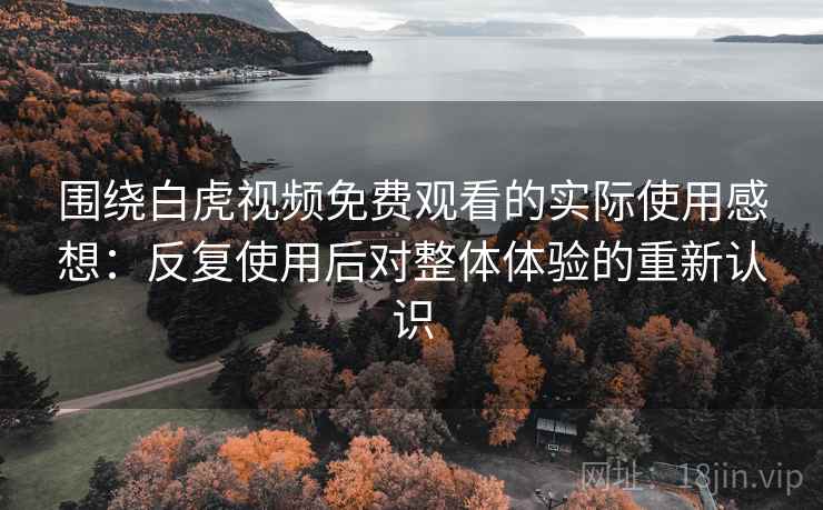围绕白虎视频免费观看的实际使用感想：反复使用后对整体体验的重新认识