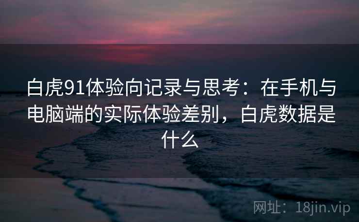 白虎91体验向记录与思考：在手机与电脑端的实际体验差别，白虎数据是什么